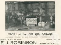 <span class="caption-caption">Gin Gin Garage</span>. <br />From <span class="caption-book">The Burnett and Isis Pictorial</span>, <span class="caption-creator">Richards & Kingdon</span>, Bundaberg, 1927, collection of <span class="caption-contributor">Centre for the Government of Queensland</span>.