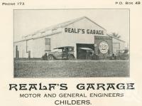 <span class="caption-caption">Realf's Garage, Childers</span>. <br />From <span class="caption-book">The Burnett and Isis Pictorial</span>, <span class="caption-creator">Richards & Kingdon</span>, Bundaberg, 1927, collection of <span class="caption-contributor">Centre for the Government of Queensland</span>.