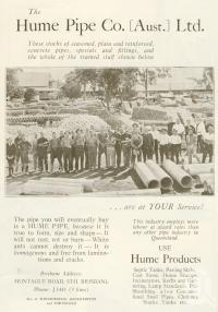 <span class="caption-caption">Hume Pipe Co, South Brisbane</span>. <br />From <span class="caption-book">Brisbane, Australia's Sunshine City, Souvenir Commemorating the Visit of HRH The Dule of Gloucester</span>, <span class="caption-creator">Brisbane City Council</span>, Brisbane, 1934, collection of <span class="caption-contributor">Centre for the Government of Queensland</span>.