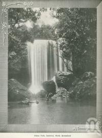 <span class="caption-caption">Fisher Falls, Innisfail</span>. <br />From <span class="caption-book">Australia Unlimited</span>, <span class="caption-creator">Edwin J Brady</span>, <span class="caption-publisher">George Robertson & Co</span>, Melbourne, 1918, collection of <span class="caption-contributor">Centre for the Government of Queensland</span>.
