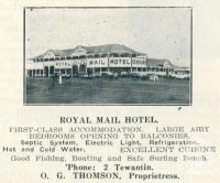 <span class="caption-caption">Royal Mail Hotel, Tewantin</span>. <br />From <span class="caption-book">Queensland Journey</span>, <span class="caption-creator">C.B. Christensen</span>, <span class="caption-publisher">Queensland Government Tourist Bureau</span>, Brisbane, 1938, collection of <span class="caption-contributor">Centre for the Government of Queensland</span>.