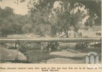<span class="caption-caption">Natural camp site near Esk, South Burnett</span>. <br />From <span class="caption-book">Penrod's 150 miles round Brisbane</span>, <span class="caption-creator">Penrod Guide Book Company</span>, Brisbane, 1956, collection of <span class="caption-contributor">Centre for the Government of Queensland</span>.