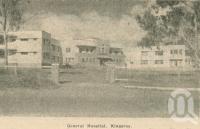 <span class="caption-caption">General Hospital, Kingaroy</span>. <br />From <span class="caption-book">Penrod's 150 miles round Brisbane</span>, <span class="caption-creator">Penrod Guide Book Company</span>, Brisbane, 1956, collection of <span class="caption-contributor">Centre for the Government of Queensland</span>.
