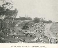 <span class="caption-caption">Jetty at Bribie Island</span>. <br />From <span class="caption-book">The Pocket Brisbane</span>, <span class="caption-creator">Queensland Government Intelligence and Tourist Bureau</span>, Brisbane, 1913, collection of <span class="caption-contributor">Centre for the Government of Queensland</span>.