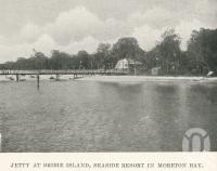 <span class="caption-caption">Jetty at Bribie Island. seaside resort in Moreton Bay</span>. <br />From <span class="caption-book">The Pocket Brisbane</span>, <span class="caption-creator">Queensland Government Intelligence and Tourist Bureau</span>, Brisbane, 1913, collection of <span class="caption-contributor">Centre for the Government of Queensland</span>.