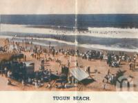 <span class="caption-caption">Tugun Beach</span>. <br />From <span class="caption-book">Coolangatta for your holidays</span>, <span class="caption-creator">Queensland Government Tourist Bureau</span>, Brisbane, c1938, collection of <span class="caption-contributor">Centre for the Government of Queensland</span>.