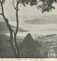 <span class="caption-caption">Egg Rock and Numinbah Valley from Binna Burra</span>. <br />From <span class="caption-book">Gold Coast Hinterland Attractions</span>, c1962, collection of <span class="caption-contributor">Centre for the Government of Queensland</span>.