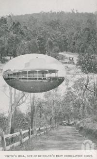 <span class="caption-caption">White's Hill</span>. <br />From <span class="caption-book">The Pocket Brisbane</span>, <span class="caption-creator">Queensland Government Intelligence and Tourist Bureau</span>, Brisbane, 1913, collection of <span class="caption-contributor">Centre for the Government of Queensland</span>.