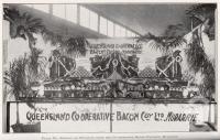 <span class="caption-caption">Display of products from the Co-operative Bacon Factory, Murarrie</span>. <br />From <span class="caption-book">Queensland Agricultural Journal</span>, 1922, collection of <span class="caption-contributor">Fryer Library, UQ</span>.