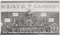 <span class="caption-caption">Products of the Queensland State Cannery, Dath Street, Teneriffe</span>. <br />From <span class="caption-book">Queensland Agricultural Journal</span>, 1926, collection of <span class="caption-contributor">Fryer Library, UQ</span>.