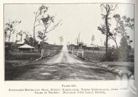 <span class="caption-caption">Ravenshoe-Mourilyan road, Evelyn Tablelands</span>. <br />From <span class="caption-book">Queensland Agricultural Journal</span>, 1927, collection of <span class="caption-contributor">Fryer Library, UQ</span>.