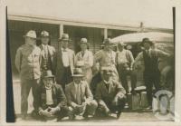 <span class="caption-caption">Hughenden racegoers, bookies and clerks, Tangorin races. Hughenden ambulance at right</span>, c1930. <br />Digital image, collection of <span class="caption-contributor">Megan Young</span>.