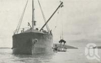 <span class="caption-caption">Landing stock at the Palm Island Aboriginal Settlement, from SS Innisfail, from Townsville</span>, 1939. <br />Newspaper, collection of <span class="caption-contributor">John Young</span>.