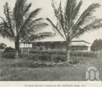 <span class="caption-caption">A cane farmer's home on the Seaforth road, Ayr</span>, 1940. <br />Newspaper, collection of <span class="caption-contributor">John Young</span>.