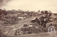 <span class="caption-caption">Herberton Showing Port Douglas Road</span>, 1891. <br />Photograph, collection of <span class="caption-contributor">Richardson Collection, Fryer Library, UQ</span>.