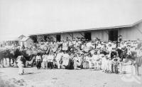 <span class="caption-caption">Loading camels at Hughenden</span>, 1890. <br />Photograph, collection of <span class="caption-contributor">Richardson Collection, Fryer Library, UQ</span>.