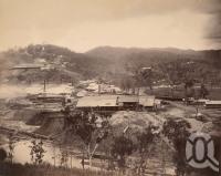 <span class="caption-caption">Mount Morgan</span>, 1891. <br />Photograph, collection of <span class="caption-contributor">Richardson Collection, Fryer Library, UQ</span>.