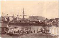 <span class="caption-caption">Lower ferry Ross Creek, South Townsville</span>, 1892. <br />Photograph, collection of <span class="caption-contributor">Richardson Collection, Fryer Library, UQ</span>.