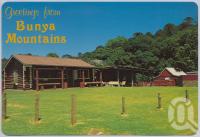 <span class="caption-caption">Log Cabin, Bunya Mountains</span>, c1970-2000. <br />Postcard, collection of <span class="caption-contributor">Murray Views Collection</span>.