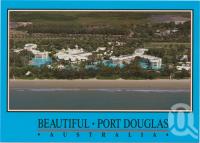 <span class="caption-caption">Aerial view showing the Sheraton Mirage on Four Mile Beach, Port Douglas</span>, c1970-2000. <br />Postcard, collection of <span class="caption-contributor">Murray Views Collection</span>.