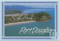 <span class="caption-caption">Aerial view featuring Four Mile Beach, Port Douglas</span>, c1970-2000. <br />Postcard, collection of <span class="caption-contributor">Murray Views Collection</span>.