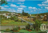 <span class="caption-caption">Overlooking the township and featuring the tin processing plant and Wild River, Herberton</span>, c1970-2000. <br />Postcard, collection of <span class="caption-contributor">Murray Views Collection</span>.