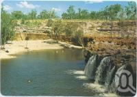 <span class="caption-caption">Red Falls tumbling over the great basalt wall, 84kms north west of Charters Towers</span>, c1970-2000. <br />Postcard, collection of <span class="caption-contributor">Murray Views Collection</span>.