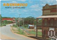 <span class="caption-caption">Macrossan Street showing the Railway and the Imperial Hotels, Ravenswood</span>, c1970-2000. <br />Postcard, collection of <span class="caption-contributor">Murray Views Collection</span>.
