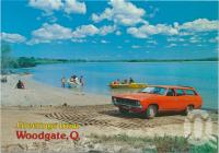 <span class="caption-caption">Relaxing in the peaceful waters of Theodolite Creek, Woodgate</span>, c1970-2000. <br />Postcard, collection of <span class="caption-contributor">Murray Views Collection</span>.