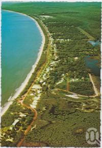 <span class="caption-caption">Woodgate Beach</span>, c1970-2000. <br />Postcard, collection of <span class="caption-contributor">Murray Views Collection</span>.