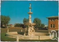 <span class="caption-caption">Cenotaph, centre of town, Jane, John and Emma Streets, Cunnamulla</span>, c1970-2000. <br />Postcard, collection of <span class="caption-contributor">Murray Views Collection</span>.