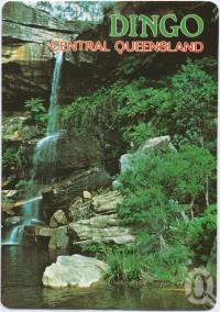 <span class="caption-caption">Rainbow Falls, Dingo's National Park, The Blackdown Tableland</span>, c1970-2000. <br />Postcard, collection of <span class="caption-contributor">Murray Views Collection</span>.