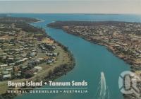 <span class="caption-caption">Aerial view of Boyne River, showing Boyne Island and Tannum Sands</span>, c1970-2000. <br />Postcard, collection of <span class="caption-contributor">Murray Views Collection</span>.