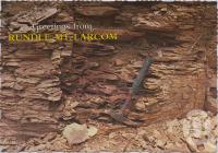 <span class="caption-caption">Fresh oil shale outcrop at Kerosene Creek, Rundle, Mount Larcom</span>, c1970-2000. <br />Postcard, collection of <span class="caption-contributor">Murray Views Collection</span>.