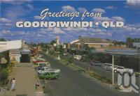 <span class="caption-caption">Main street, Goondiwindi</span>, c1970-2000. <br />Postcard, collection of <span class="caption-contributor">Murray Views Collection</span>.