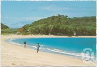 <span class="caption-caption">Squeaky, white sand of Fisherman's Beach looking towards TAA's Great Keppel Island Resort</span>, c1970-2000. <br />Postcard, collection of <span class="caption-contributor">Murray Views Collection</span>.