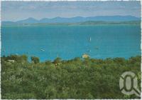 <span class="caption-caption">Overlooking the resort towards the mainland, Great Keppel Island</span>, c1970-2000. <br />Postcard, collection of <span class="caption-contributor">Murray Views Collection</span>.