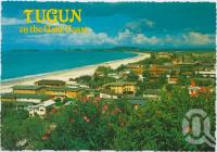 <span class="caption-caption">Overlooking Tugun showing the beach stretching to Bilinga and Kirra</span>, c1970-2000. <br />Postcard, collection of <span class="caption-contributor">Murray Views Collection</span>.