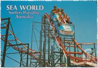 <span class="caption-caption">Sea World's exciting, dipping, dodging, high speed Rollercoaster - "The Wild Wave"</span>, c1970-2000. <br />Postcard, collection of <span class="caption-contributor">Murray Views Collection</span>.
