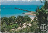 <span class="caption-caption">Overlooking the Whitsunday Passage, showing the Heliport and island jetty, Hayman Island</span>, c1970-2000. <br />Postcard, collection of <span class="caption-contributor">Murray Views Collection</span>.