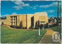 <span class="caption-caption">Civic Centre in picturesque garden setting, Gympie</span>, c1970-2000. <br />Postcard, collection of <span class="caption-contributor">Murray Views Collection</span>.