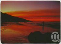 <span class="caption-caption">Fishing at sunset, Rainbow Beach</span>, c1970-2000. <br />Postcard, collection of <span class="caption-contributor">Murray Views Collection</span>.