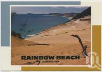 <span class="caption-caption">Looking North from the Sand Blow towards Double Island Point, Rainbow Beach</span>, c1970-2000. <br />Postcard, collection of <span class="caption-contributor">Murray Views Collection</span>.
