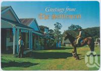<span class="caption-caption">Packhorse Lane showing the E.S.& A. Bank and the General Store, The Settlement, Springbrook</span>, c1970-2000. <br />Postcard, collection of <span class="caption-contributor">Murray Views Collection</span>.