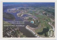 <span class="caption-caption">Aerial view of Sanctuary Cove</span>, c1970-2000. <br />Postcard, collection of <span class="caption-contributor">Murray Views Collection</span>.