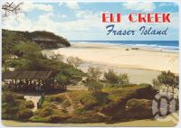 <span class="caption-caption">Eli Creek with its crystal clear water, is a favourite picnic spot on Maheno Beach, Fraser Island</span>, c1970-2000. <br />Postcard, collection of <span class="caption-contributor">Murray Views Collection</span>.