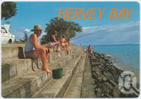 <span class="caption-caption">Fishing is a most popular pastime at Hervey Bay</span>, c1970-2000. <br />Postcard, collection of <span class="caption-contributor">Murray Views Collection</span>.