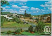 <span class="caption-caption">Overlooking the township and featuring the tin processing plant and Wild River, Herberton</span>, c1970-2000. <br />Postcard, collection of <span class="caption-contributor">Murray Views Collection</span>.