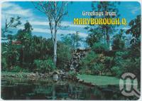 <span class="caption-caption">The Waterfall and Lily Pond Botanical Gardens, Maryborough</span>, c1970-2000. <br />Postcard, collection of <span class="caption-contributor">Murray Views Collection</span>.