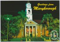 <span class="caption-caption">The Town Hall at night, Maryborough</span>, c1970-2000. <br />Postcard, collection of <span class="caption-contributor">Murray Views Collection</span>.